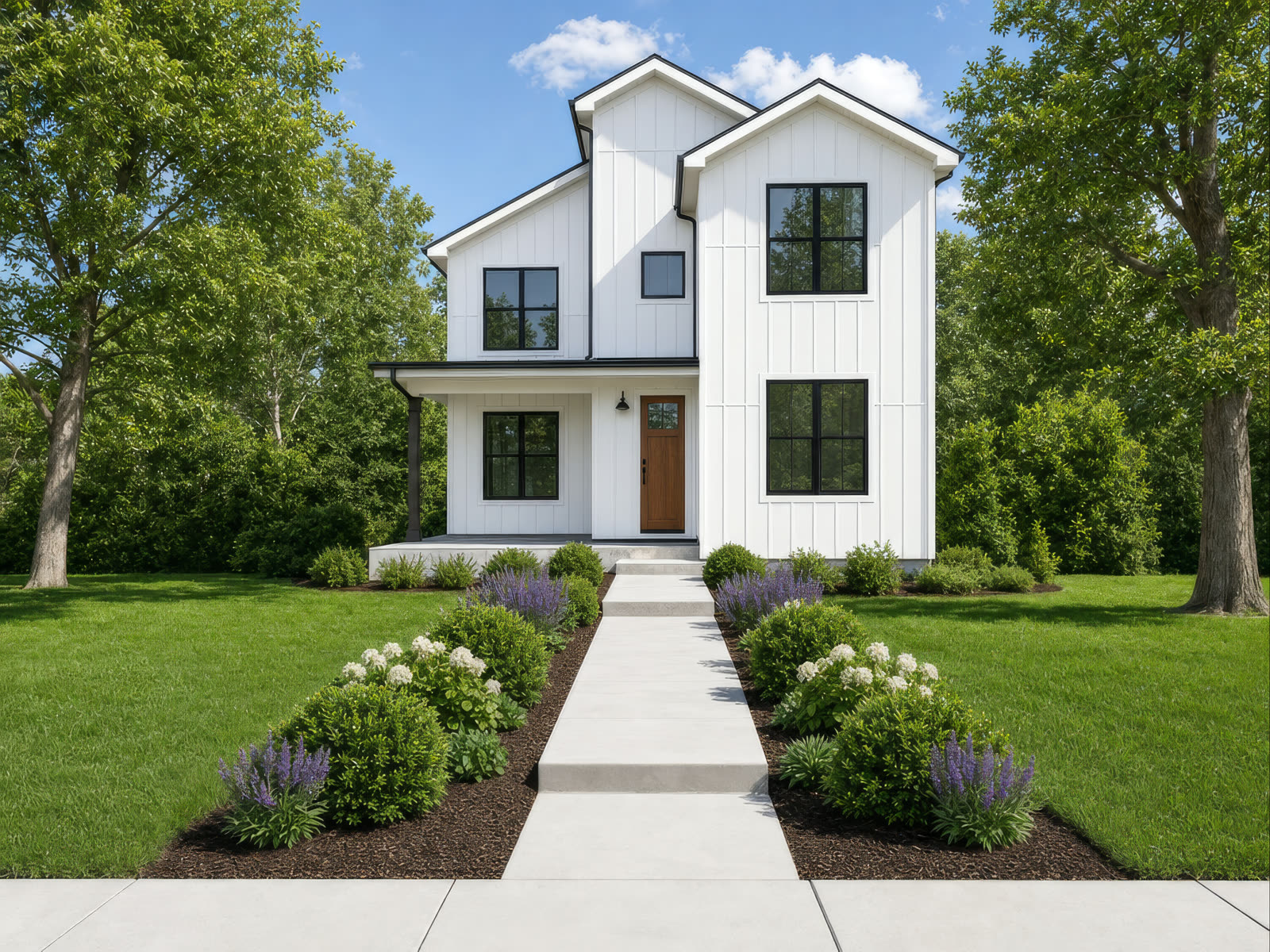 Exterior of a Lowell Street custom residence